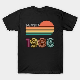 Sunset Retro Vintage 1986 T-Shirt